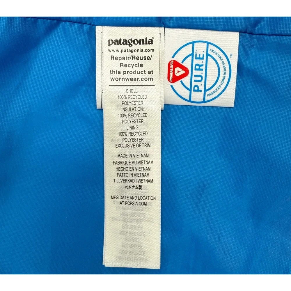 Patagonia Nano‎ Puff Vest Mens XXL Blue Style 84242
